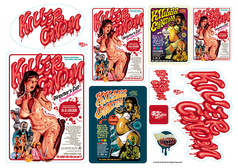 “KILLER CONDOM” Sticker Sheet