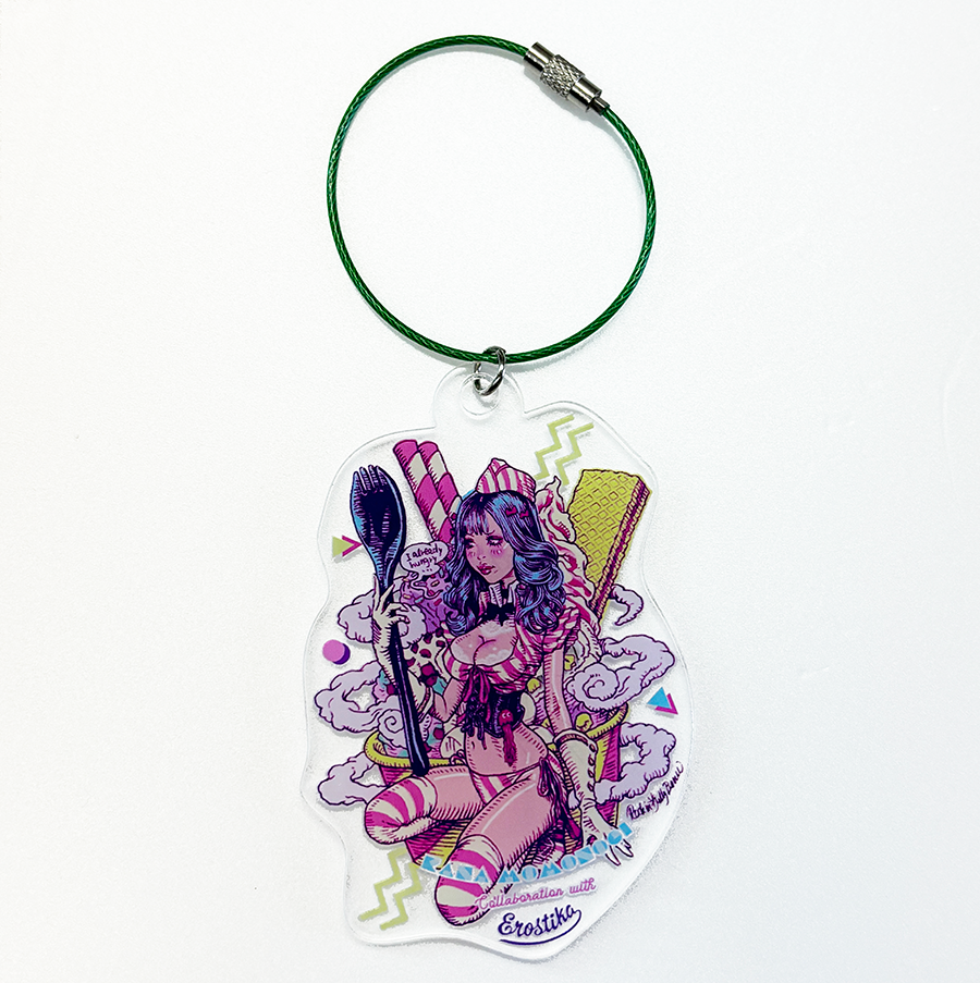 “桃乃木かな x Rockin'Jelly Bean” Acrylic Keychain