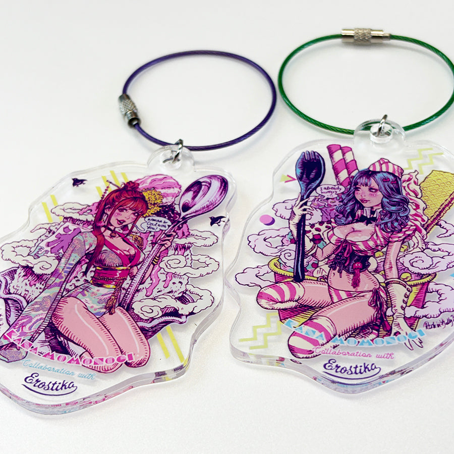 “桃乃木かな x Rockin'Jelly Bean” Acrylic Keychain