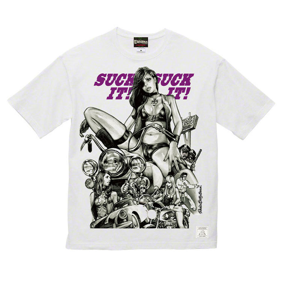“PUSSYCAT OM MOTORCYCLES” Big T-SHIRT