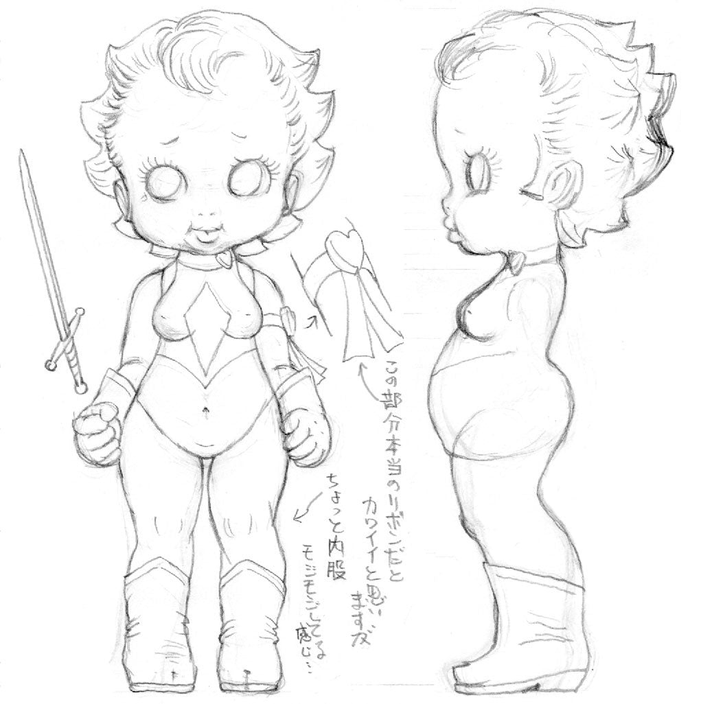 ROCKIN' JELLY BEAN x CUTIE HONEY / Soft Vinyl Toy