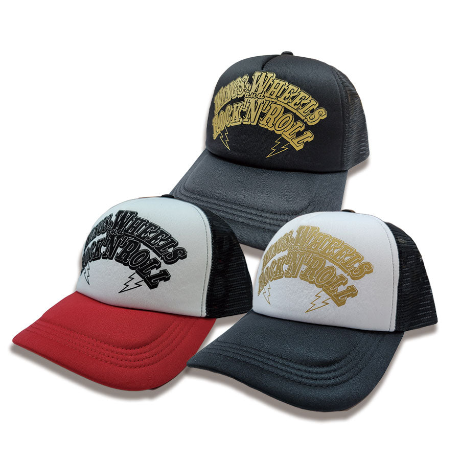 "WINGS,WHEELS,and ROCK’N’ROLL" Mesh Cap