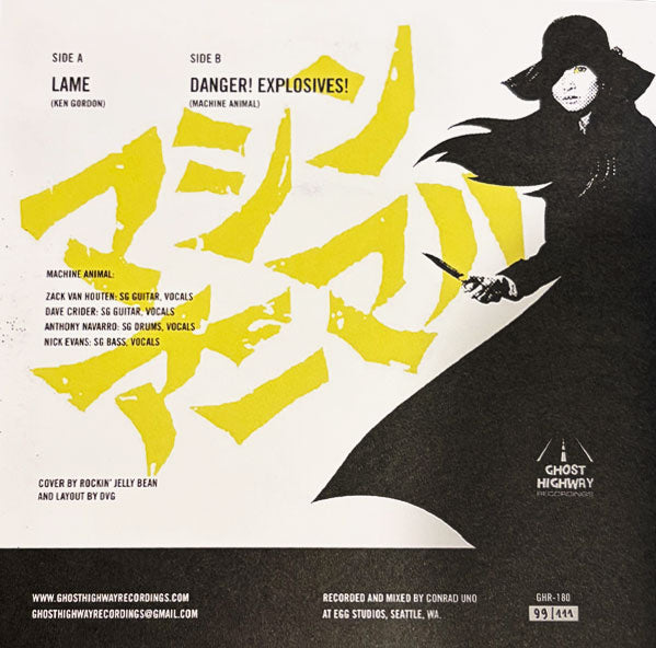 Machine Animal – Lame / Danger! Explosives!