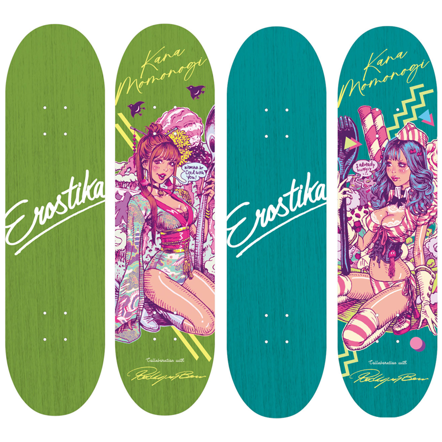 未使用 Erostika スケートボード ロッキンジェリービーン 桃乃木かな x Rockin'Jelly Bean” Skate Deck. – EROSTIKA