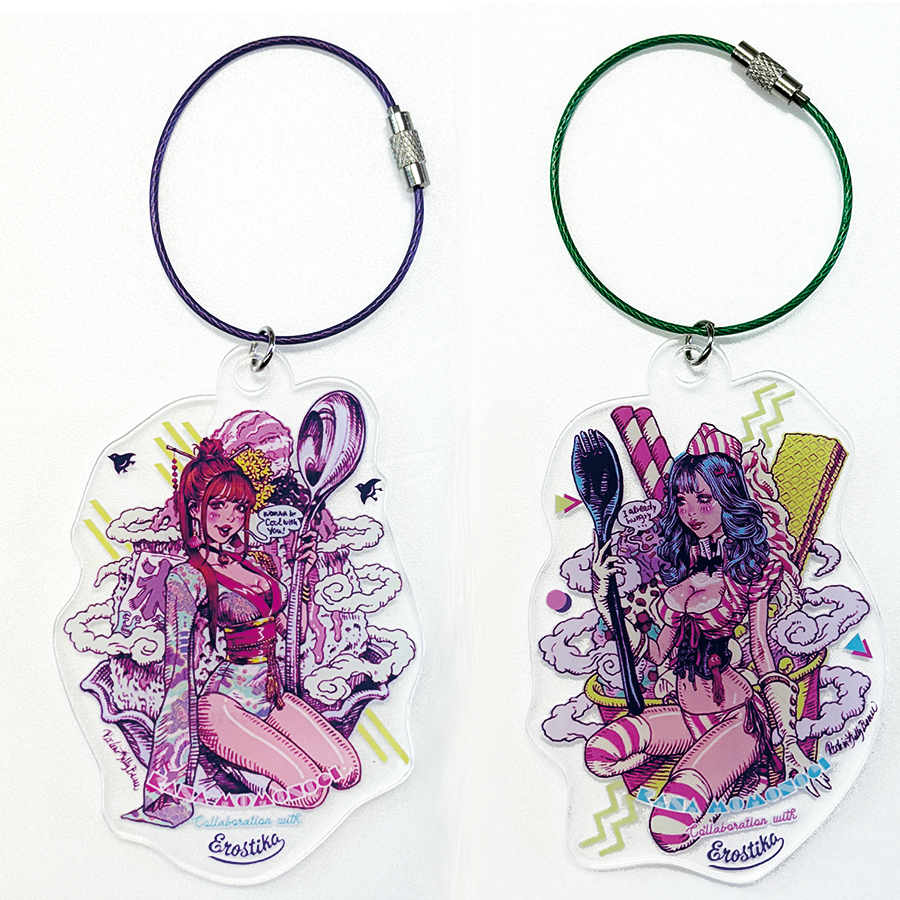 “桃乃木かな x Rockin'Jelly Bean” Acrylic Keychain