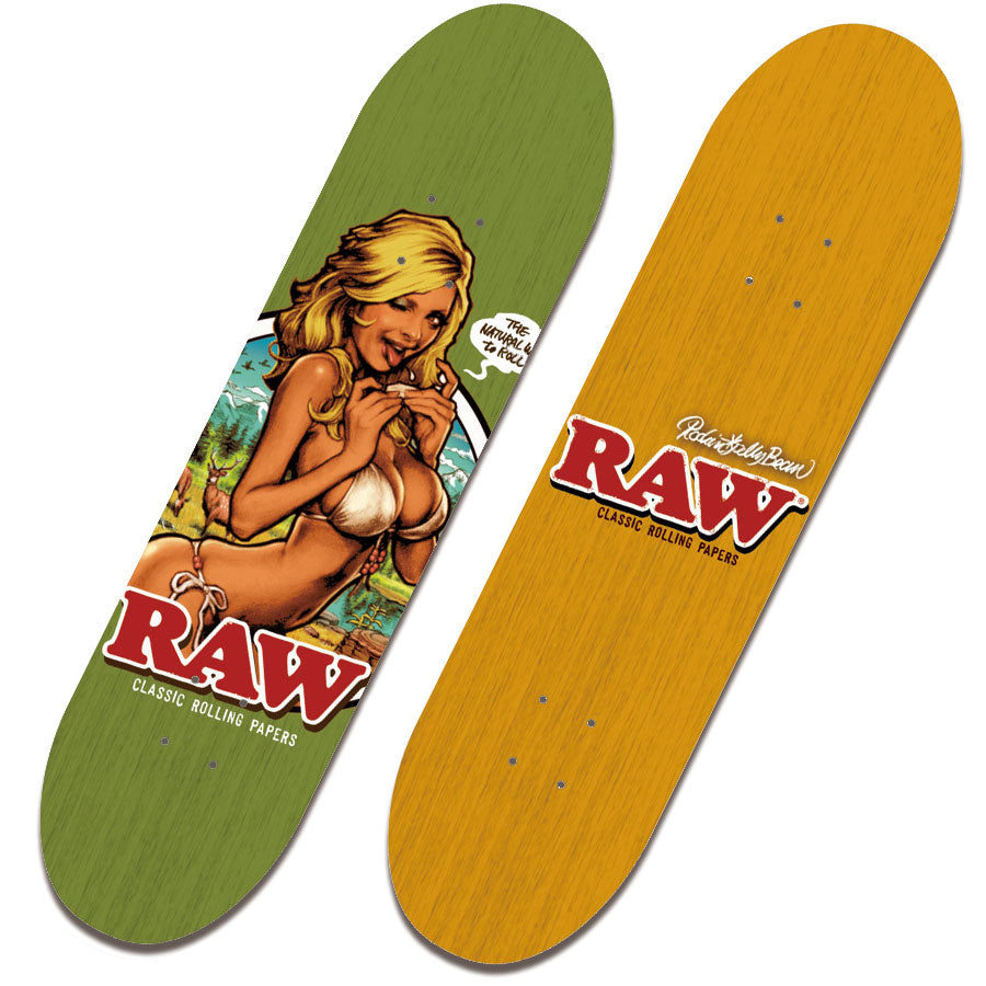 "RAW GIRL" Skate Deck