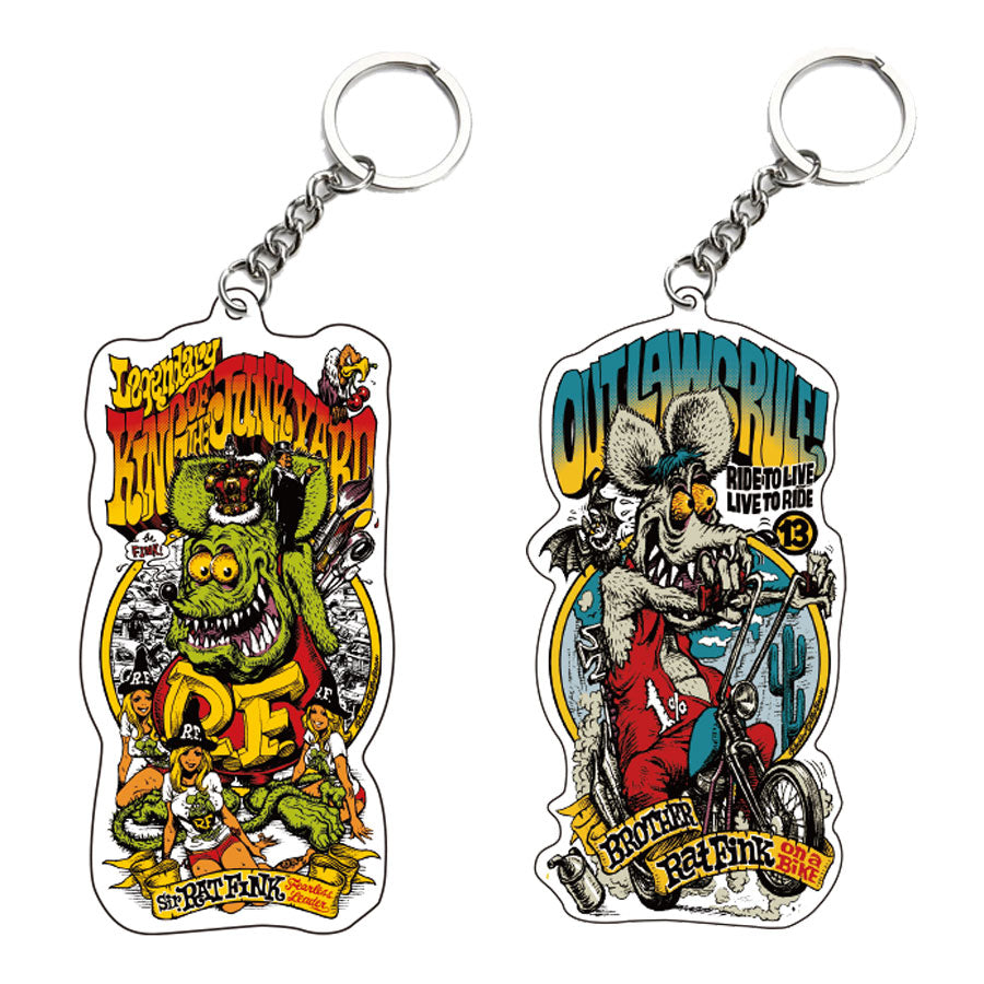 "RAT FINK x Rockin'Jelly Bean" Acrylic Key chain