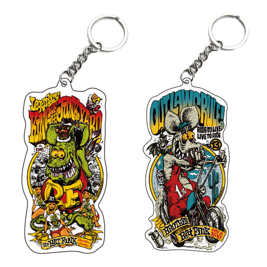 "RAT FINK x Rockin'Jelly Bean" Acrylic Key chain