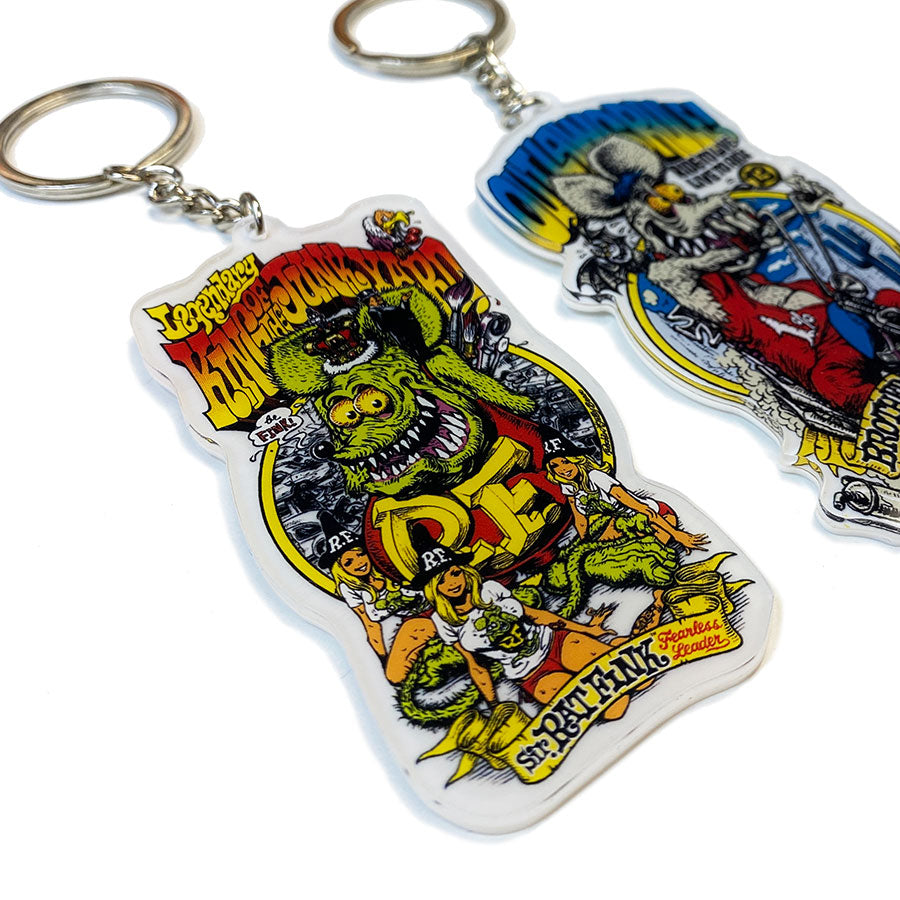 "RAT FINK x Rockin'Jelly Bean" Acrylic Key chain