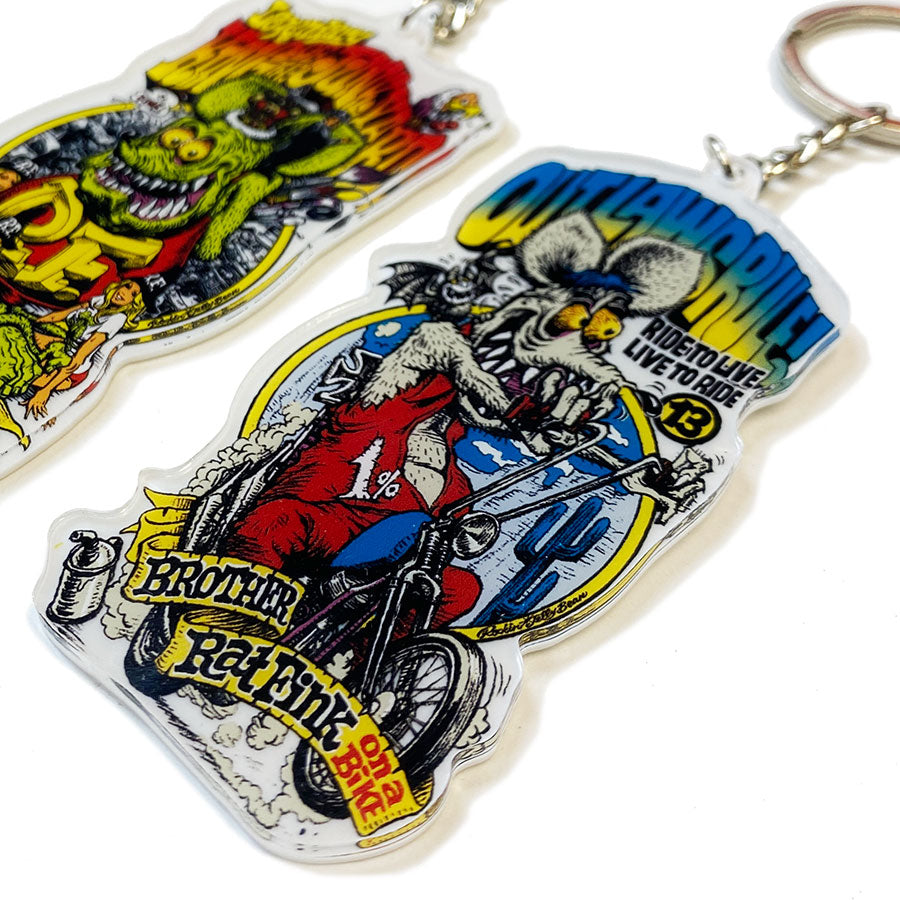 "RAT FINK x Rockin'Jelly Bean" Acrylic Key chain