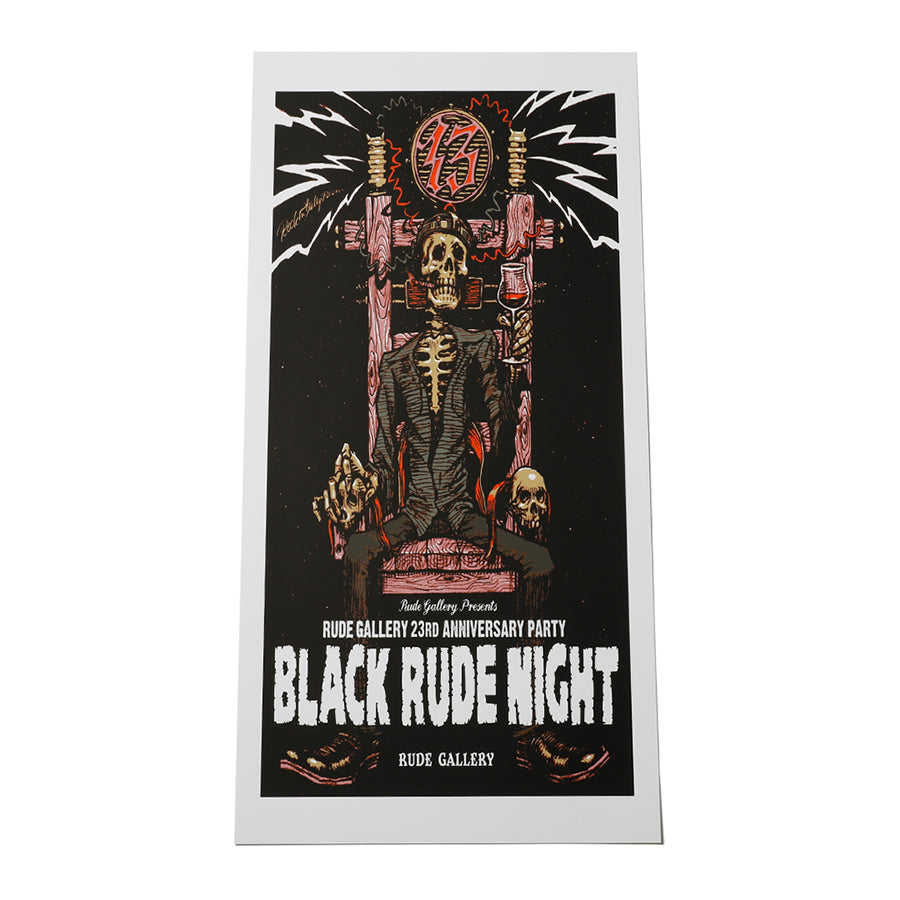 BLACK RUDE NIGHT SILKSCREEN POSTER