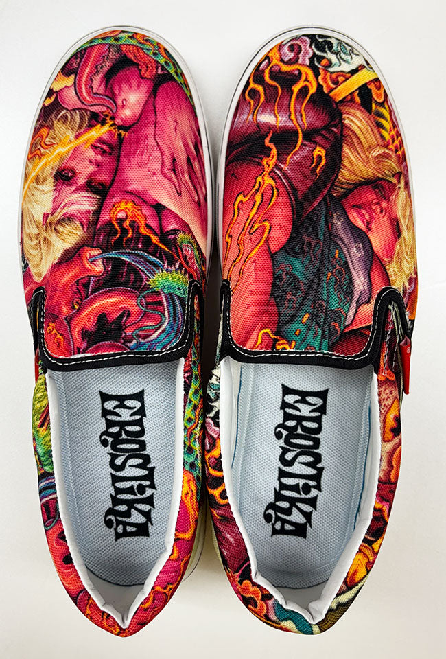 “Fujin Raijin” Slip-on shoes