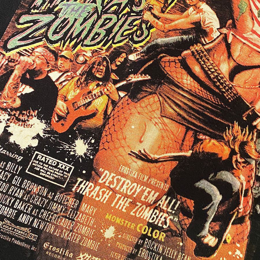 "Destroy'em All! Thrash the Zombies"  LS T-shirt