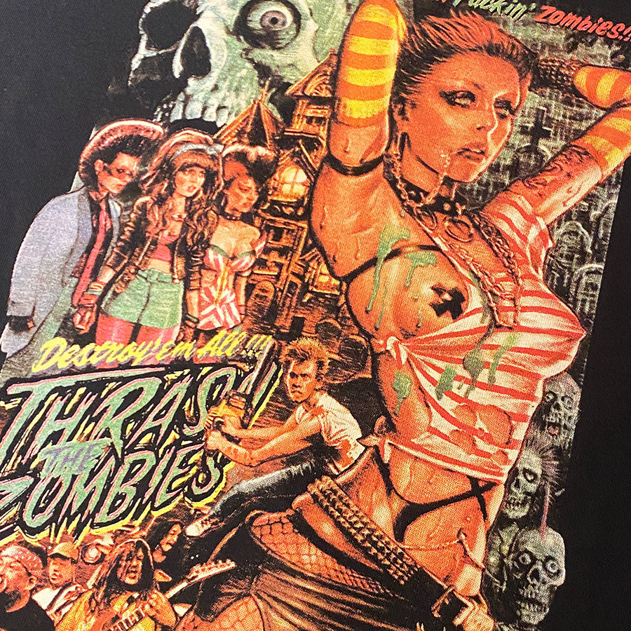 "Destroy'em All! Thrash the Zombies"  LS T-shirt