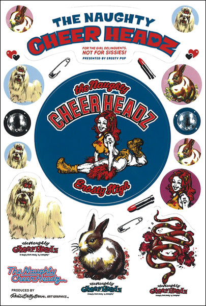 "CHEER HEADZ" Sticker Sheet