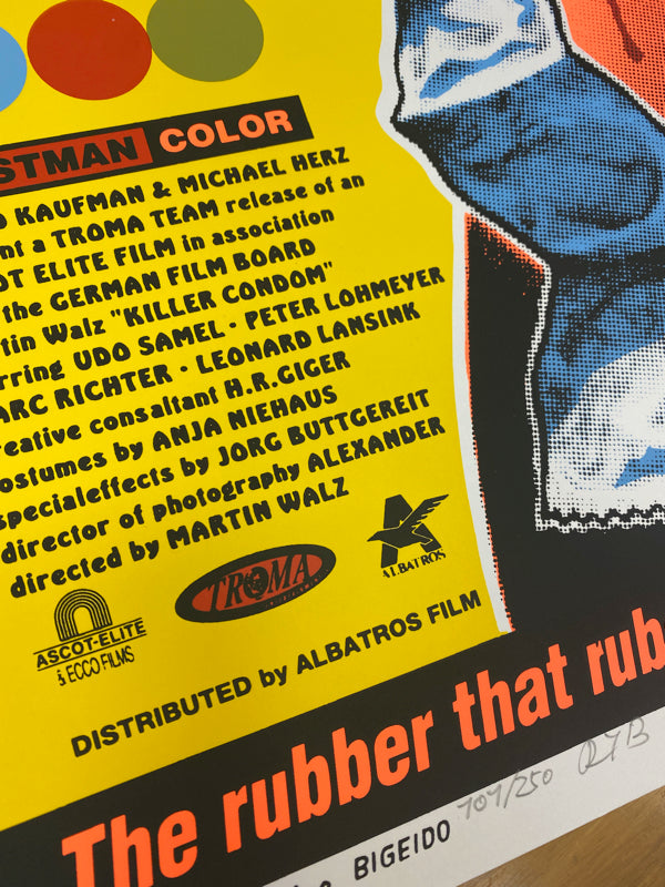 “Killer Condom” Silk Screen Print