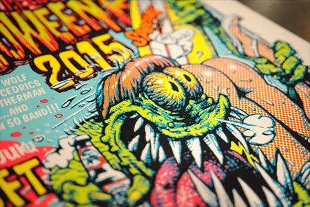 "HALLOWEEN BALL 2015" Silk Screen Print