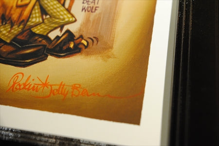 "Beat Wolf" Giclee Print on Paper *FRAMED