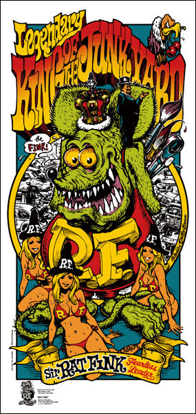 "KING OF THE JUNKYARD" Silk Screen Print