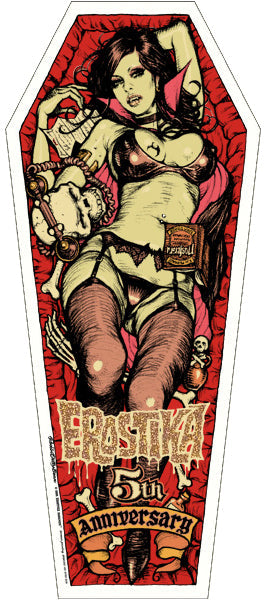 "VAMPIRE OF EROSTIKA" Silk Screen Print & Frame SET