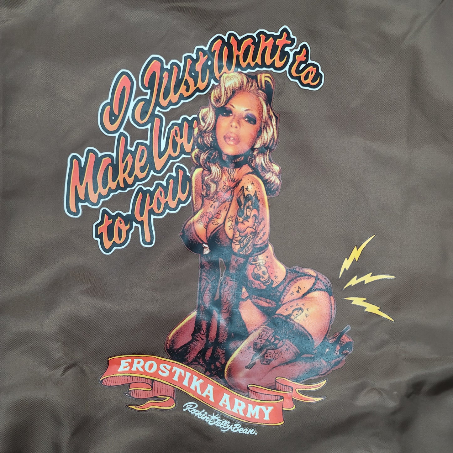 "I JUST WANT TO MAKE LOVE TO YOU" COACH JACKET