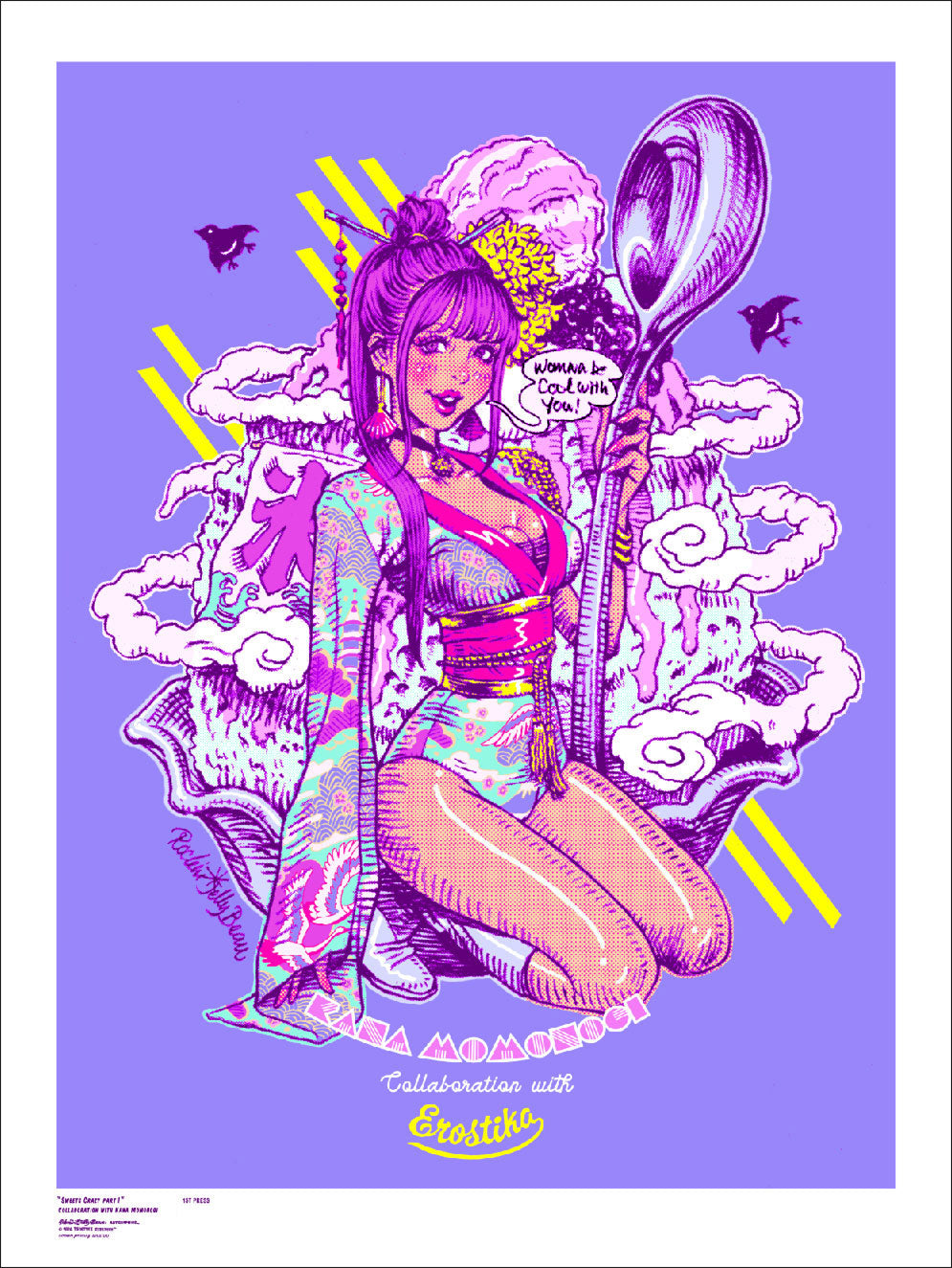 “KANA MOMONOGI x Rockin'Jelly Bean” Silk Screen Print 1