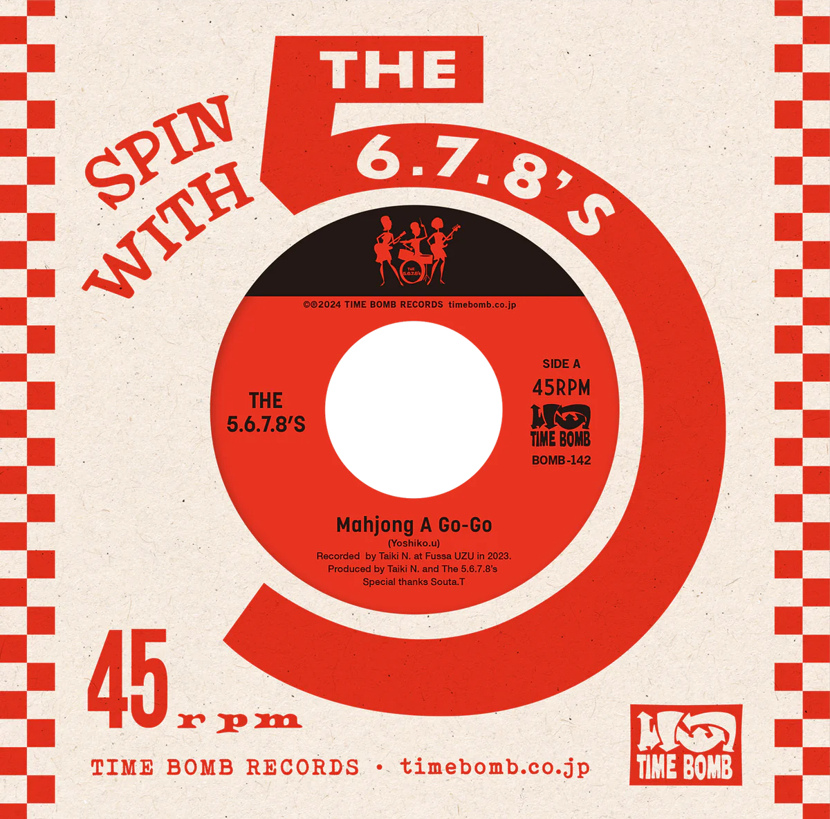 The 5.6.7.8’S - Mahjong A Go-Go / Ah, So -7” single