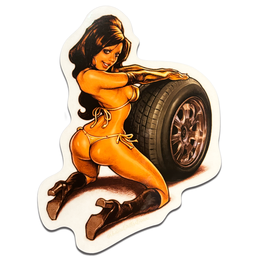 “DETROIT MOTOR GIRL” STICKER