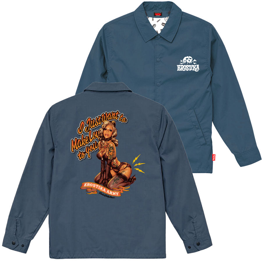 "I JUST WANT TO MAKE LOVE TO YOU" COACH JACKET
