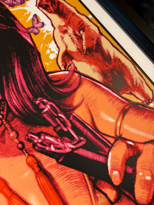 "DEADLY KUNG-FU GIRL" Silk Screen Print (1st)