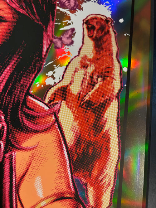 ポスター DEADLY KUNG-FU GIRL Silk Screen Print DEADLY KUNG-FU GIRL