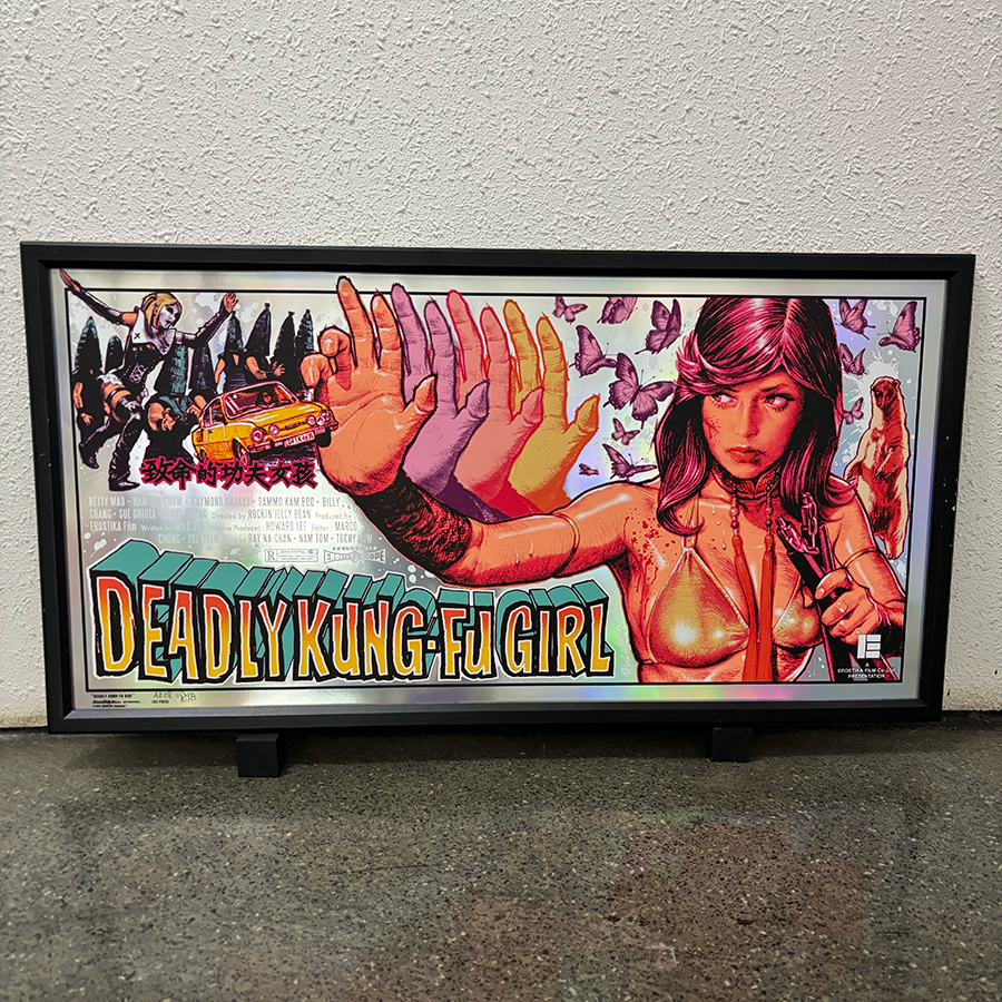 "DEADLY KUNG-FU GIRL" Silk Screen Print (Holo)