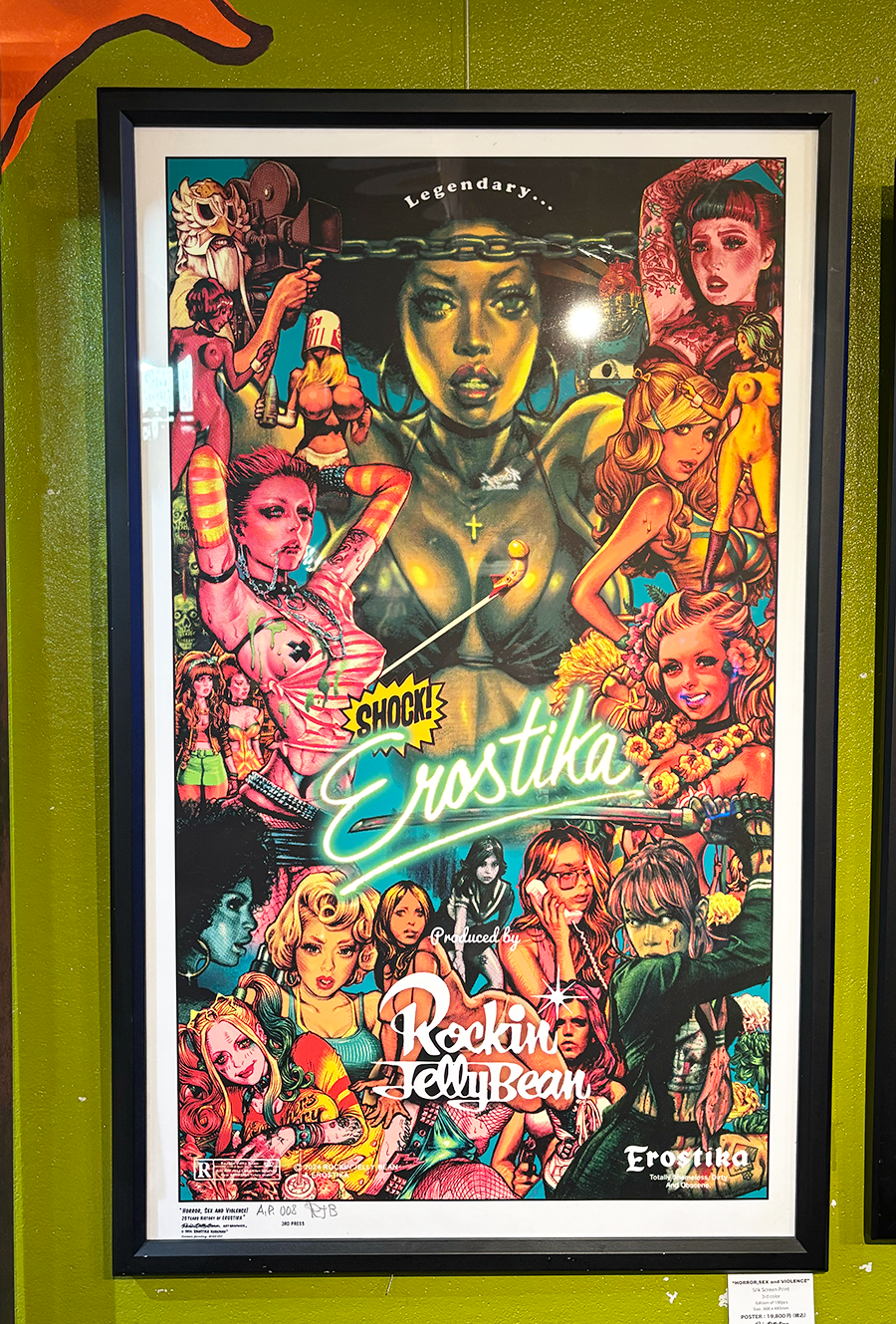 “HORROR,SEX and VIOLENCE” screen print poster 3rd