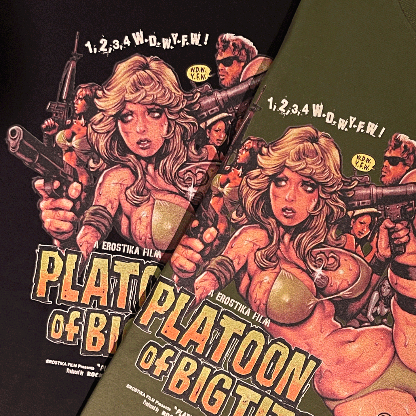 Platoon of Big Tits” T-shirt　