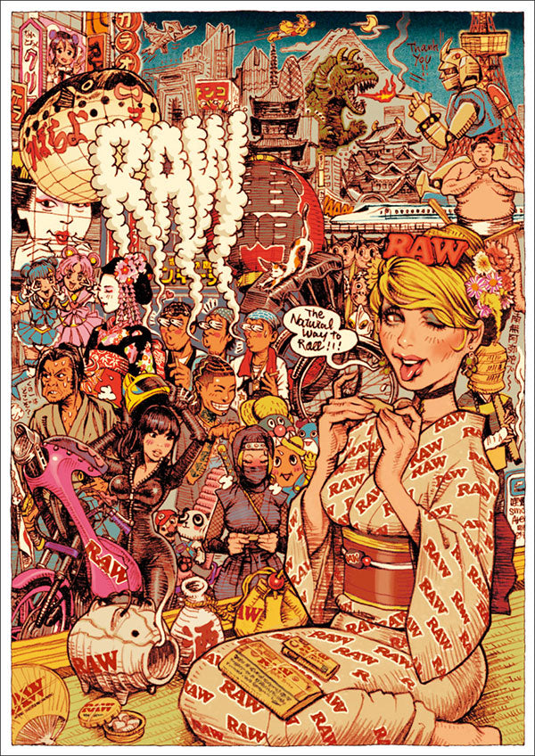 "RAW GIRL Japanesque" DOUBLE SIDED POSTER