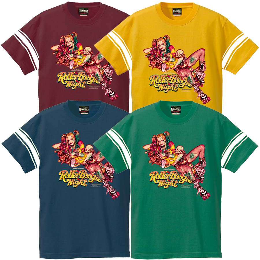 “ROLLER BOOGIE NIGHT” LINE T-SHIRT