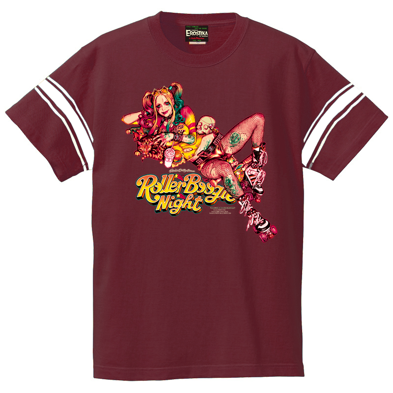 “ROLLER BOOGIE NIGHT” LINE T-SHIRT