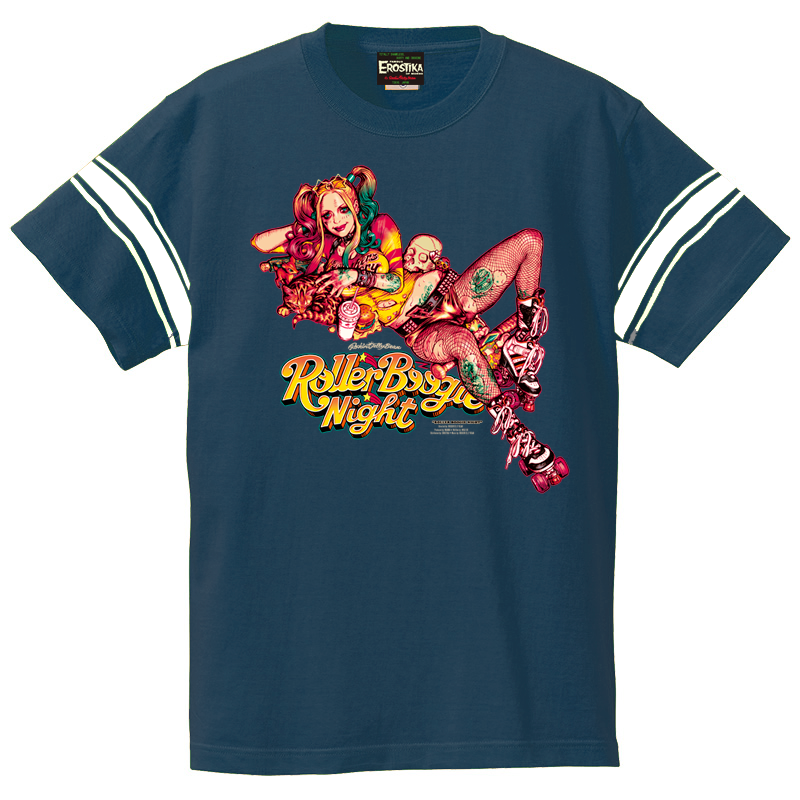 “ROLLER BOOGIE NIGHT” LINE T-SHIRT