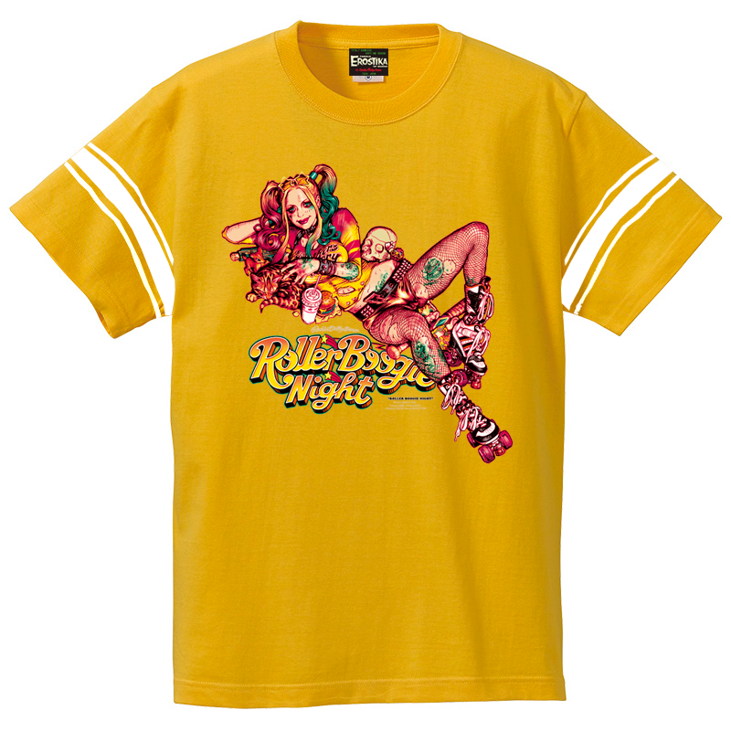 “ROLLER BOOGIE NIGHT” LINE T-SHIRT