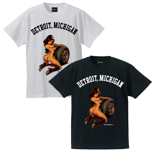 “DETROIT MOTOR GIRL” T-SHIRT