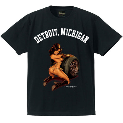 “DETROIT MOTOR GIRL” T-SHIRT