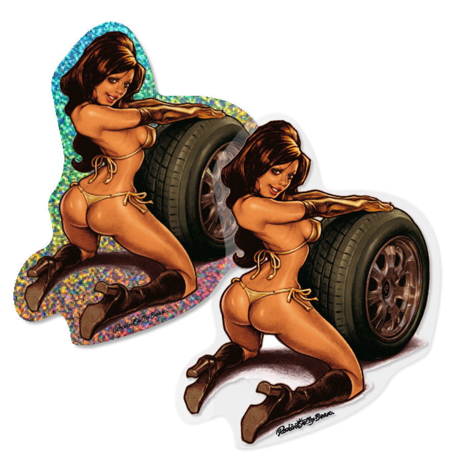 “DETROIT MOTOR GIRL” STICKER