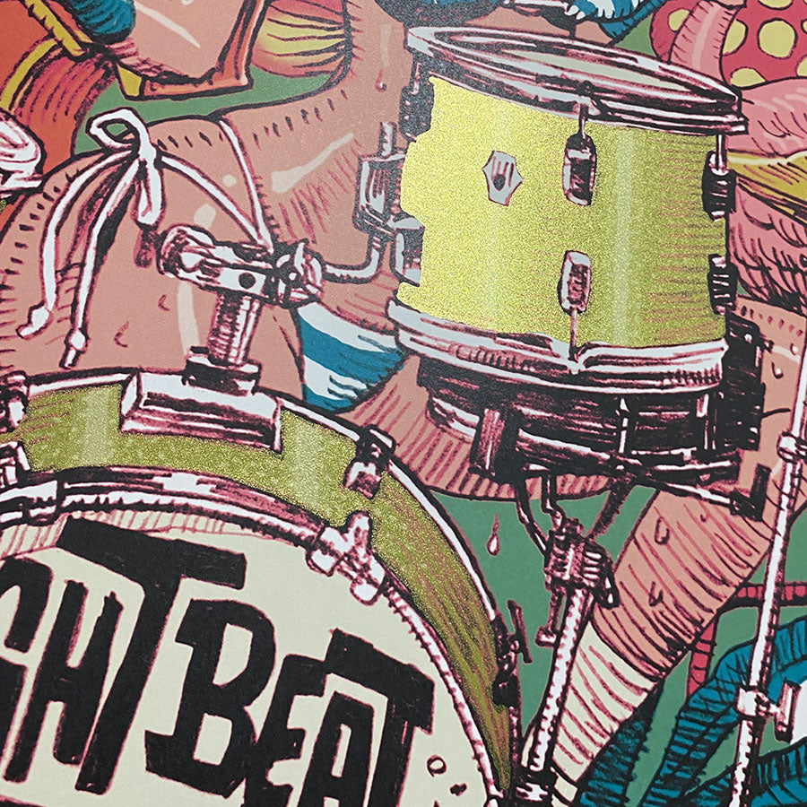 “JUNK BLUES x Rockin’Jelly Bean” OFFSET POSTER