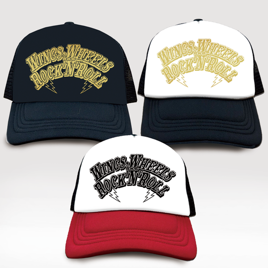 "WINGS,WHEELS,and ROCK’N’ROLL" Mesh Cap