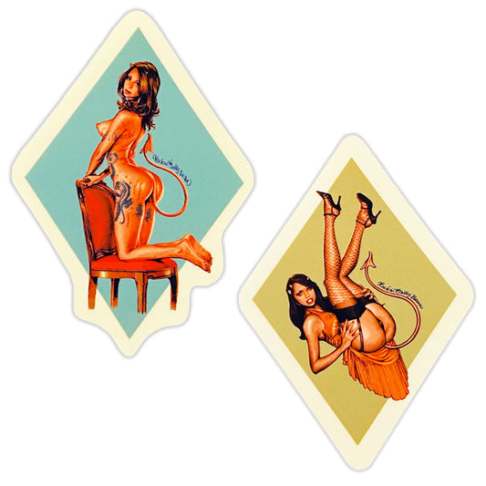"Peeping Window" Sticker set of 2