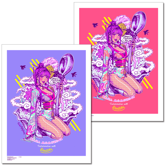 “KANA MOMONOGI x Rockin'Jelly Bean” Silk Screen Print 1