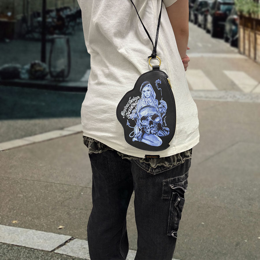 “PARIS NOIR” LEATHER POUCH