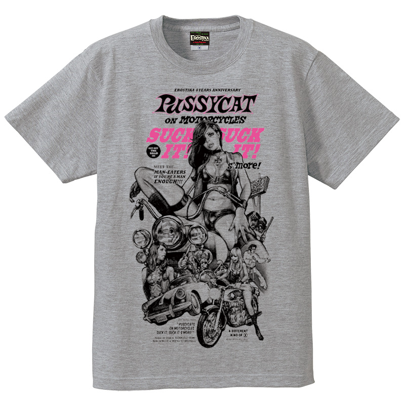 “PUSSYCAT ON MOTORCYCLES” T-SHIRT