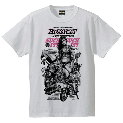 “PUSSYCAT ON MOTORCYCLES” T-SHIRT