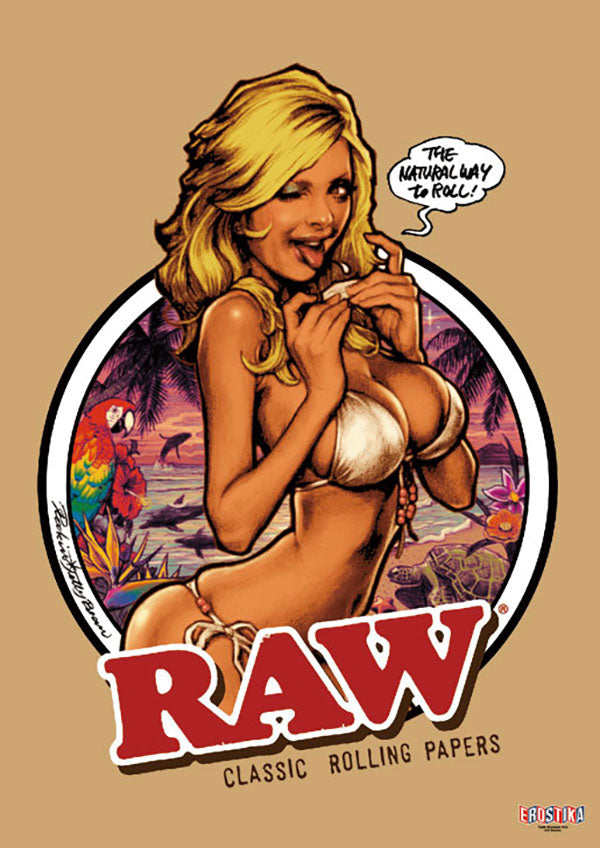 "RAW GIRL Japanesque" DOUBLE SIDED POSTER